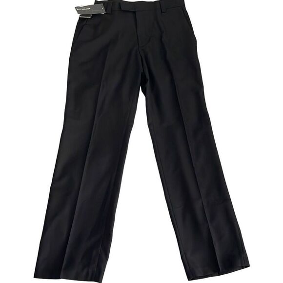 NWT Kenneth Cole Reaction Black “Sharkfin” Style Plain Front Slim Fit Pants/Slac - Picture 4 of 13